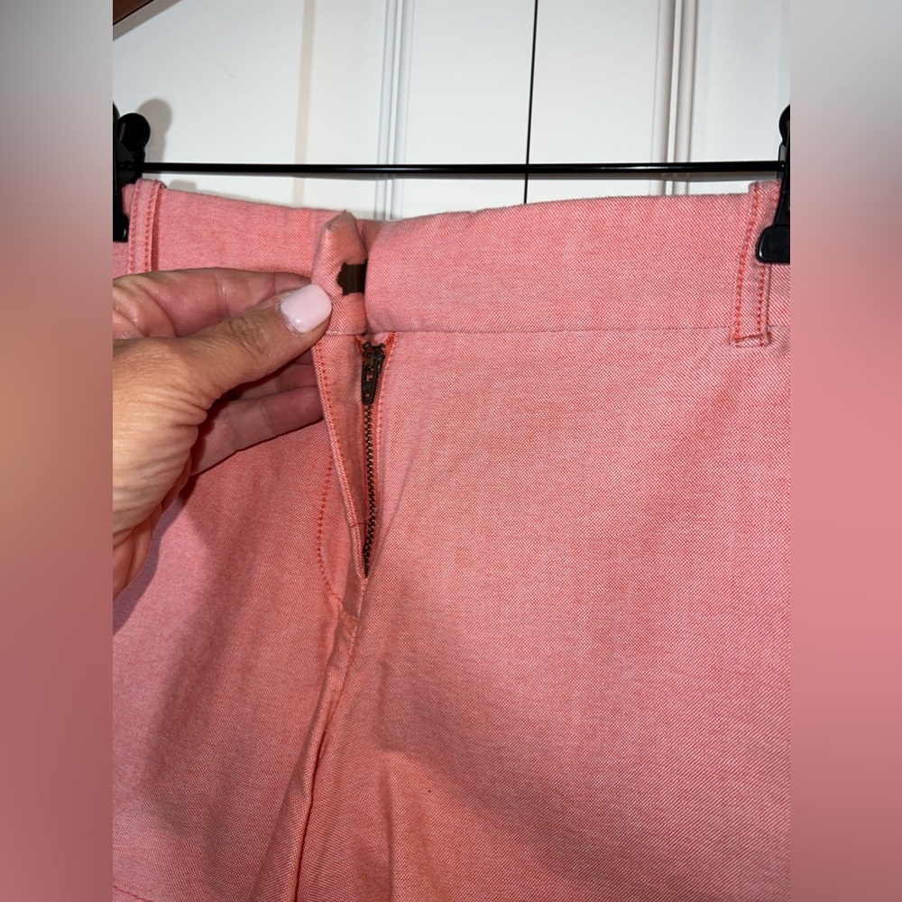 J. Crew Jr. Shorts, 100% Cotton 3 inch. Size 6. Heather Coral Color. LIKE NEW! - Picture 6 of 11